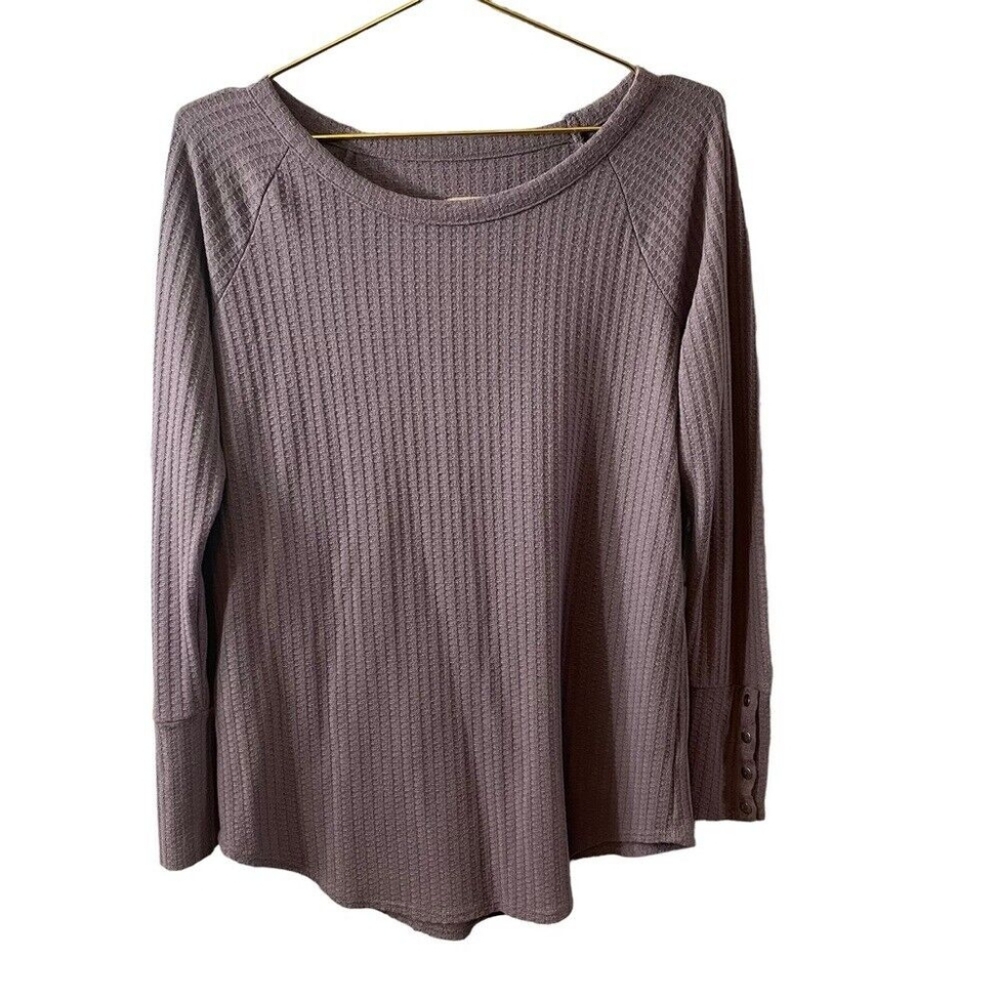 Nordstrom Brand CHASER Women's Waffle Knit Top - Purple